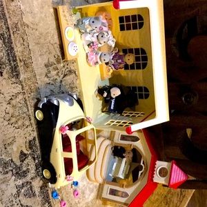 Calico Critters Red Church Wedding